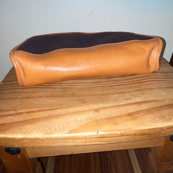 RARE Dark Brown Canvas Vintage Authentic Green Label Dooney & Bourke Bag - Picture 8 of 12